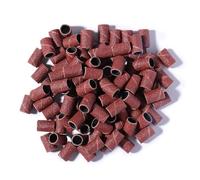 Embout emeri Machine à ongles forets soins des pieds polissage manucure Gel vernis dissolvant outils de remplacement Cutter pour Polissage(180 Grit 100pcs)