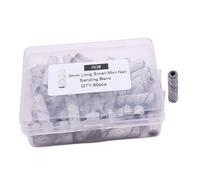 Embout emeri Mini foret à bande de ponçage de 3.0MM, 50 pièces pour Polissage(White 80 Grit)