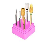 Embout en Acier de Tungstène Professionnel Tête de Meulage Pour La Conception des Ongles, 5 Pièces+ Brosse de Nettoyage