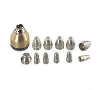 Embout en cuivre pour p80 pour pièces d'usure plasma Cuivre robuste | Lot de 10 pièces, 5 buses, 5 électrodes, durable, pour brûleur p80, coupes précises