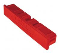 Taliaplast Embout plastique pour règle aluminium 380110 rectangulaire 100x18 mm rouge