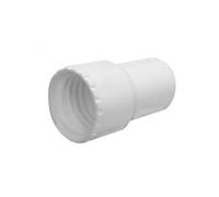 Embout en PVC pour tuyau flottant de piscine - Diam 38 mm - Blanc