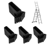 Embout Escabeau, 4 Pièces Pied Echelle Caoutchouc | Antidérapants Couvre-Pieds d'échelle, Pieds d'échelle en Caoutchouc pour échelles Télescopiques, échelles Techniques (Noir)