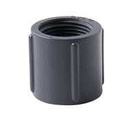 embout externe Raccord droit for tuyau en PVC, bouchon fileté femelle for irrigation de jardin, connecteur 1/2"-1" 1 pièce(Grey,1 inch)