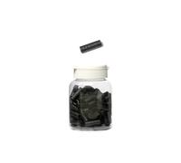 Flacon de 100 embouts de gaine de derailleur en plastique massi 4mm noir