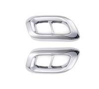 Embout Garniture Couvercle 2 Pièces - Cache-tuyau D'échappement Double Arrière Pour Voiture, Compatible Avec Benz Pour GLE W167 2020 2021 2022 2023 2024(Silver)