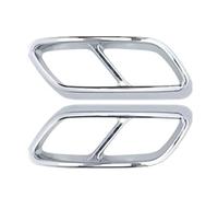 Embout Garniture Couvercle 2 Pièces Revêtement Tuyau D'échappement Arrière Voiture Cache Embout D'échappement Garnitures Compatible Avec Benz Pour W206 2022 2023 2024 2025(Silvery)