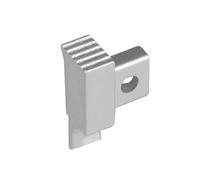 Embout gauche pour profilé Squarestepp aluminium argent (H= 9 mm)