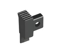 Embout gauche pour profilé Squarestepp aluminium noir (H= 13,5 mm)