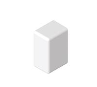 embout goulotte - 40 x 25 - blanc - ta-e - iboco 00695