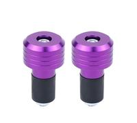 Embout guidon moto Embouts Guidon Universels 7/8" Pour Moto Tout-terrain Poignées Anti-vibrations(Violet)