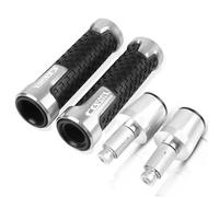 Embout Guidon Moto Pour H┐ONDA CB500 CB500F CB500X CB 500/F/X 2013-2018 2019 2020 2021 2022 poignées de guidon de motos bouchon curseur extrémités de barre de poignée ( Couleur : Silver , Size : CB500