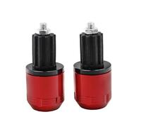 Embout guidon moto Pour Poignées Moto Pièces Tout-terrain 17mm Embouts Guidon Poignée Curseur Prise(ROUGE)