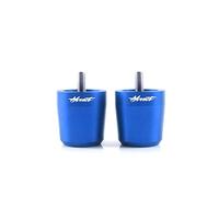 Embout Guidon Pour Hornet 600 250 900 HORNET CB600F CB400 CB599 CB600 Pièces de moto Poignées guidon Embouts Cap Slider(Blue)