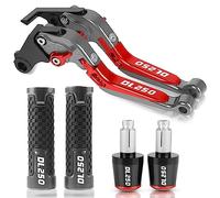 Embout Guidon Pour S┐UZUKI V-STROM DL250 2017-2018 VSTROM DL 250 Moto Réglable Levier D'embrayage De Frein Guidon 22 MM Poignées End Set(A)