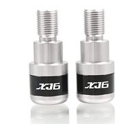 Embout Guidon Pour XJ6 D┐IVERSION 2009-2016 2010 2011 2012 2013 2014 2015 poignées de guidon se terminent par guidon de moto(Silver)