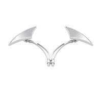 Embout Guidon Rétroviseur Ensemble De Rétroviseurs De Moto Universels en Aluminium Chromé Noir pour Maître-Cylindre d'embrayage De Frein Avant De Moto De 1" / 25 Mm