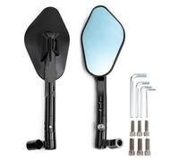 embout guidon rétroviseur latéral Pour Kawasaki Pour Z1000 Pour Z750 Pour ER-6F Pour ER-6N Moto Rétroviseurs CNC 8 Mm 10 Vis Latérales Rétroviseur(Black)