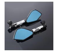 embout guidon rétroviseur latéral Pour Kawasaki Z250 Pour Z650 Z750 Z800 Pour Z900 Pour VER&SYS 650 1000 ER6N ER6F ER5 Moto Rétroviseur Rétroviseurs Latéraux(Silver)