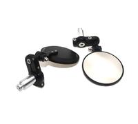 Embout Guidon Rétroviseur Miroir De Moto Universel en Aluminium Noir, Extrémité De La Barre De Poignée, Rétroviseurs Latéraux, Accessoires De Moteur, 2 Pièces/Ensemble 22mm