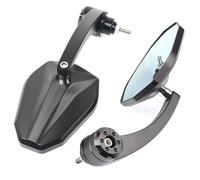 embout guidon rétroviseur Pour BMW R1200GS S1000RR F800R S1000XR R1250GS Pour Adventure F650GS G310R Moto Rétroviseurs latéraux réglables(Black 1)