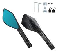 embout guidon rétroviseur Pour Kawasaki Pour Z650 Z750 Z800 Z1000 Pour Z900 ER6N ER6F Moto Rétroviseur Rétroviseurs(Black)