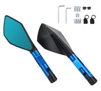 embout guidon rétroviseur Pour Kawasaki Pour Z650 Z750 Z800 Z1000 Pour Z900 ER6N ER6F Moto Rétroviseur Rétroviseurs(Blue)