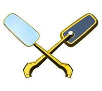 embout guidon rétroviseur Pour Kawasaki Z750 Z800 Pour Z900 Z1000 Pour VE&RSYS 650 1000 ER6N ER6F Pour Z900RS Moto Rétroviseur Latéraux Rétroviseurs(Golden)