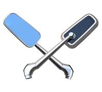 embout guidon rétroviseur Pour Kawasaki Z750 Z800 Pour Z900 Z1000 Pour VE&RSYS 650 1000 ER6N ER6F Pour Z900RS Moto Rétroviseur Latéraux Rétroviseurs(GRAY)