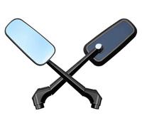 embout guidon rétroviseur Pour Kawasaki Z750 Z800 Pour Z900 Z1000 Pour VE&RSYS 650 1000 ER6N ER6F Pour Z900RS Moto Rétroviseur Latéraux Rétroviseurs(Black)