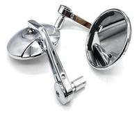 embout guidon rétroviseur Pour Triumph Pour Street Pour Triple 675 765 1050 Pour Trident 660 Pour Tiger 900 7/8'' 22MM Moto Rétroviseurs Latéraux(Chrome)