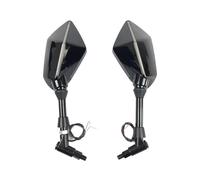 Embout Guidon Rétroviseur Universel 10mm Moto avec Lumière LED Rétroviseur Rétroviseurs Boîtier Rétroviseur Latéral pour R1200gs R1200GS R1200RT