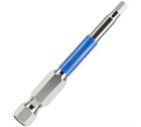 Embout Hexagonal 65mm Acier, Magnétique, pour h5 Embout Hexagonal(H3) | Pour Mécanique Auto, Acier Trempé 62HRC, pour idéal pour pros, Queue 1/4 Pouces, Taille 65mm