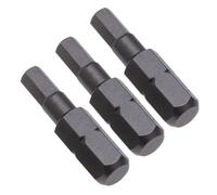 Embout hexagonal de 3 mm, tournevis hexagonal à clé Allen H3 de 3 mm x 25 mm, embout d'insertion à tige hexagonale de 1/4" pour tournevis, perceuses sans fil et clés à chocs (3 pièces)