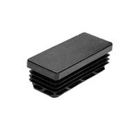 Embout interieur rectangulaire plastique 60x30mm noir - - 19-60X30
