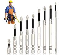Embout K5, Embouts Cruciformes Antidérapants K5, S2 Haute Dureté,anti-revêtement Noir, Usage Professionnel Et Bricolage, Lot De 5 Pièces, Compatible Avec Les Forets De Tournevis (9pcs)