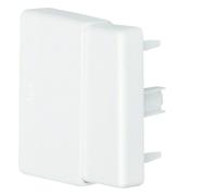 Hager Plaque d'extrémité pour canal d'installation LF/LFF/LFH, blanc signalisation, 30/40/60 x 60 mm LFF6006069016 (plaque de recouvrement, plaque d'extrémité, couvercle obturateur, embout de canal