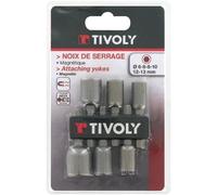 TIVOLY 11501920001 - Juego ASS 6 Llaves de vaso 6-8-8-10-12-13 largo 38 mm (Envase de 6 pz.)