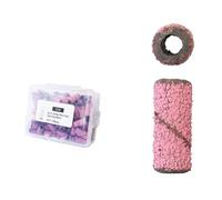 Embout Ongles Bandes For perceuse à ongles, Mini lime bande de sable, polissage des, nettoyage cuticules, sans mandrin en acier inoxydable pour Manucure(Pink 80(100PCS))