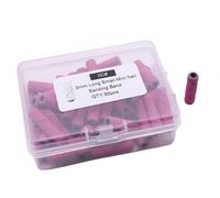 Embout Ongles Bandes Mini foret à bande de ponçage 3.0MM, 50 pièces pour Manucure(Pink 80 Grit)