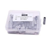 Embout Ongles Bandes Mini foret à bande de ponçage 3.0MM, 50 pièces pour Manucure(White 150 Grit)