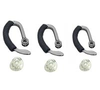 Embout Oreillette, Lot de 3 Embouts Auriculaires de Rechange de Même Taille + Boucles d'Oreille Crochet + Mousse pour Plantronics CS540 Savi W440 W740 W745 WH500