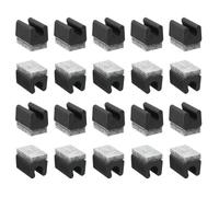 Embout Patin Feutre SOURCING MAP Embouts Protection pour Pieds de Chaise Forme U pour 10mm Pieds de Tube Métallique Noir Gris 20Pcs