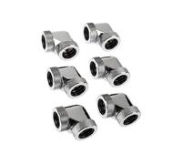Raijintek Embout PELIAS D160906 G - 16 mm 90° - Pack de 6 Argent
