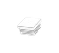Embout plastique BLANC pour tube carré 50x50mm