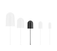 Embout Ponceuse Embouts de mandrin en caoutchouc, 5 pièces, for capuchons d'ongles, lime for les pieds, dissolvant callosités, manucure et pédicure, polissage des ongles, Salon maison(5pcs 10x15mm)