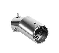 Embout Pot d'Echappement Voiture Tuyau d'Echappement Silencieux Universel Arrière de 62 MM en Acier Inoxydable