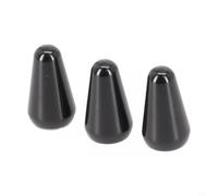Embout pour bascule Argent Or Pour Gibson Style LP Embout pour(3PCS Black) | pour cuivre massif, anti-, filetage précis 4mm, compatible LP pour epi, installation rapide