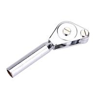 Embout pour Canne A Peche,Conseils De Rouleau De Canne À Pêche Pole Rod Double Guide De Rouleau en Acier Inoxydable Tip-Top Portant Mer Bateau Pêche À La Traîne Accessoire AC