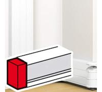 Embout pour goulotte Mosaic 50x180mm - blanc